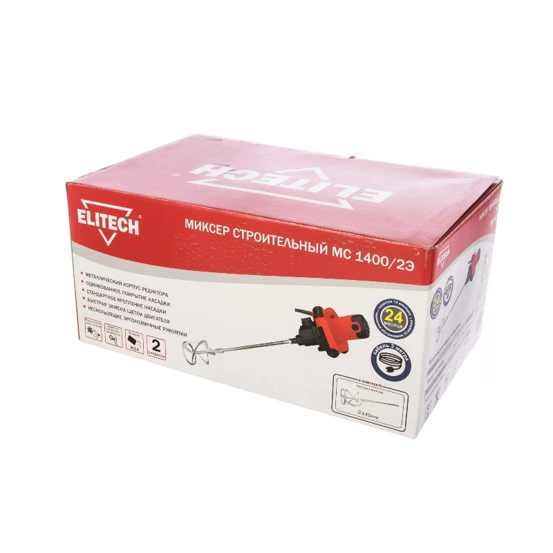 Миксер Elitech МС 1400/2Э 181250, 1400Вт в Туле