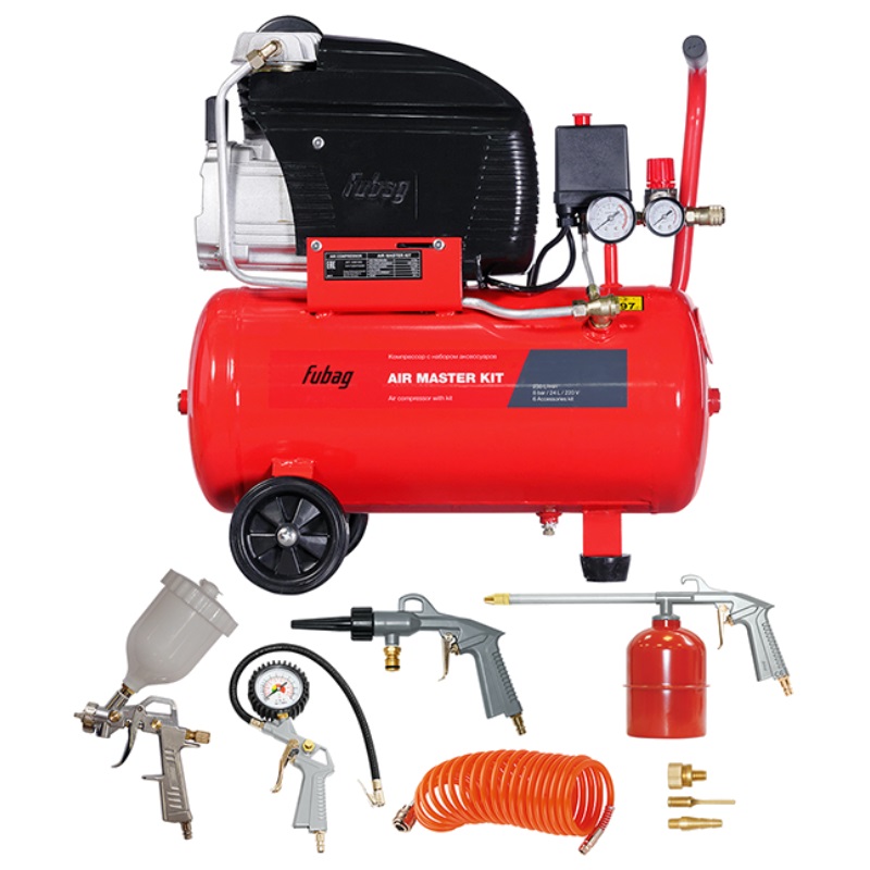 Компрессор масляный Fubag AIR MASTER KIT (FC 230/24 + 6 предметов)