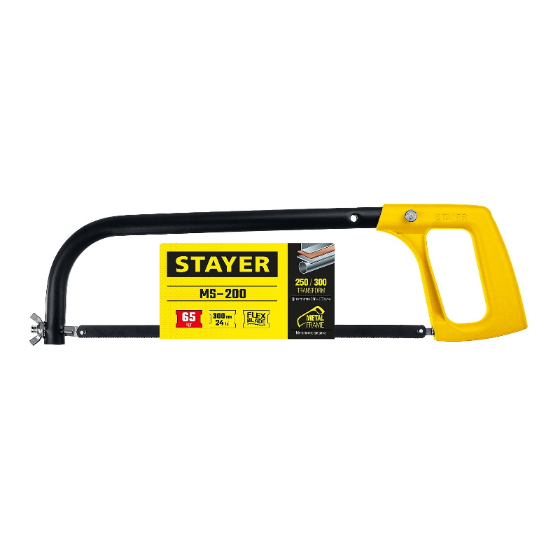 Ножовка по металлу Stayer MS-200 (1577) 250 - 300 мм  в Коврове