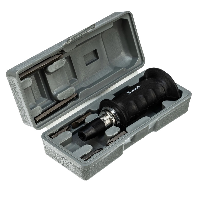 Отвертка ударно-поворотная с битами Matrix 11561, 1/2", 7 предметов, PH + SL, CS, обрезиненная рукоятка в Александрове