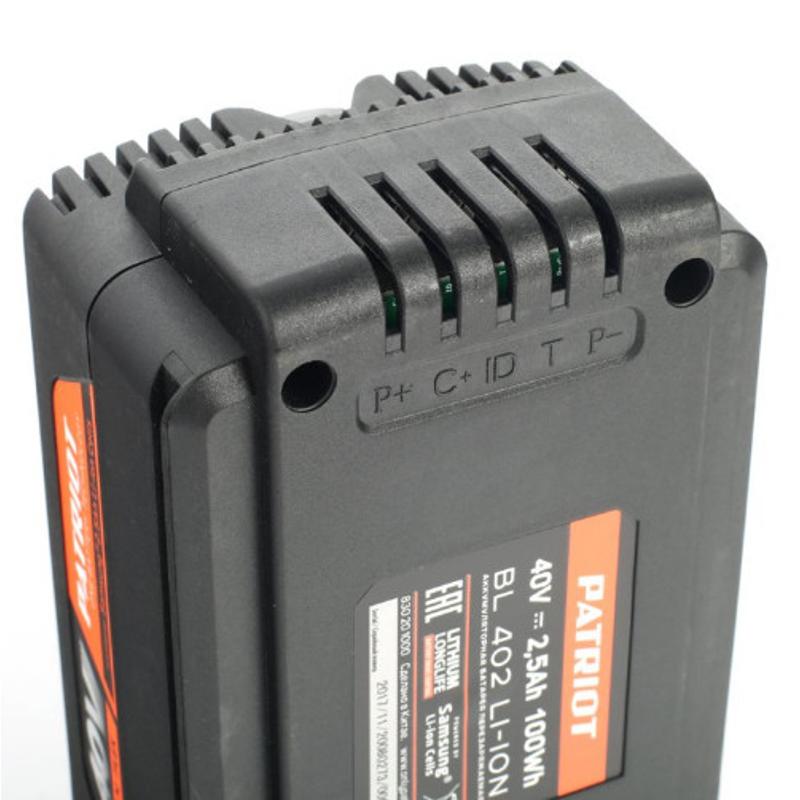 Аккумулятор BL402 (40 В; 2.5 А*ч; Li-Ion) Patriot 830201000 в Туле