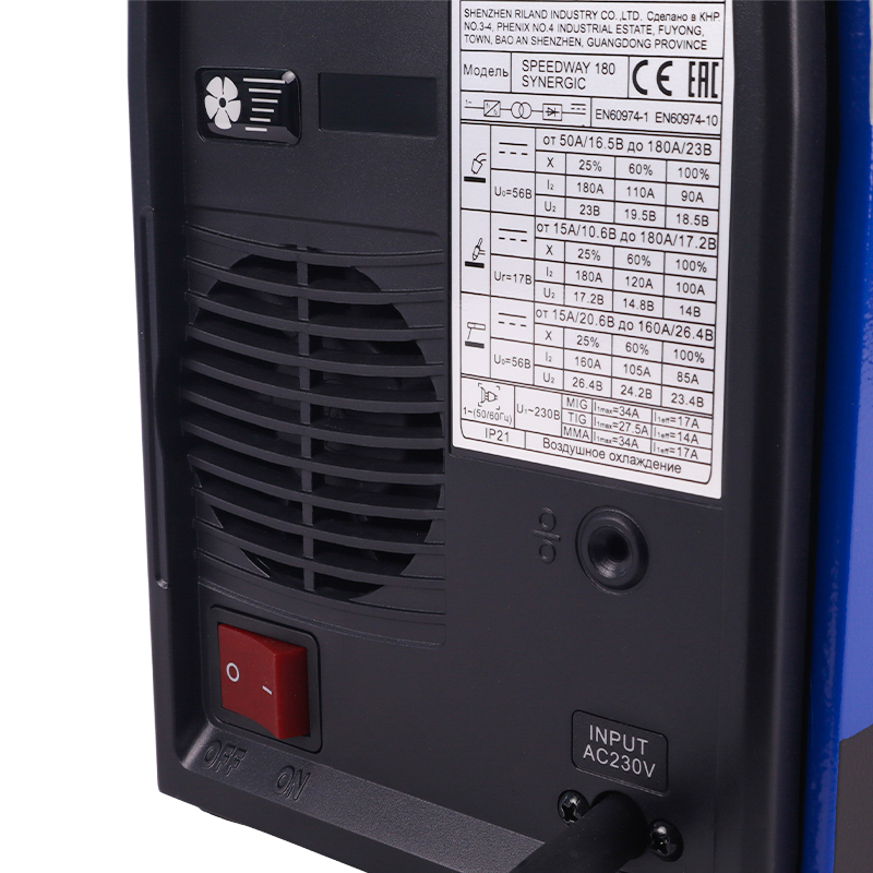 Сварочный полуавтомат Aurora SPEEDWAY 180 SYNERGIC IGBT TIG 19214 профессиональный