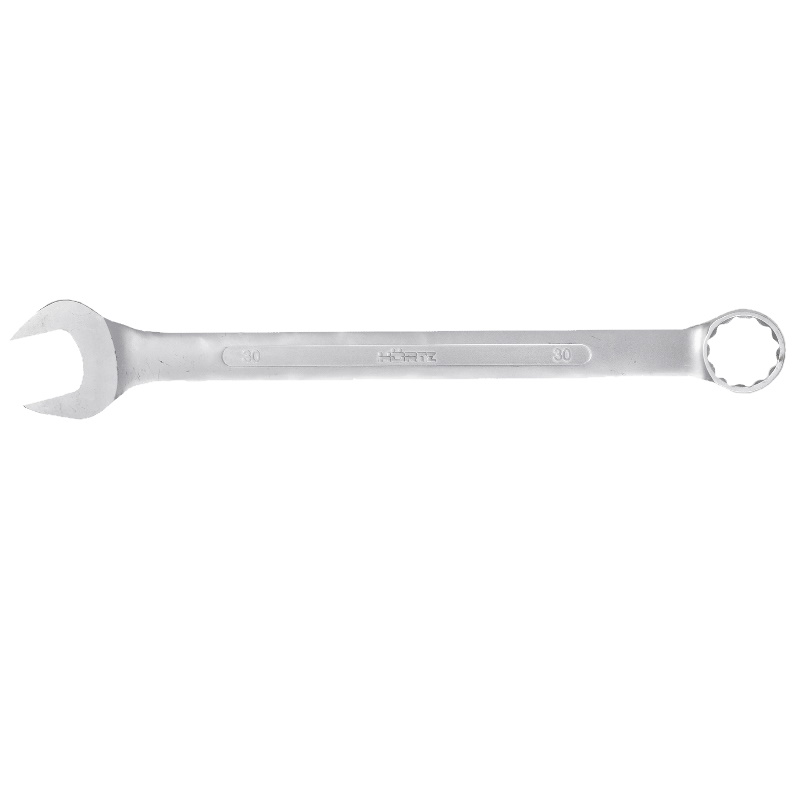 Ключ гаечный комбинированный Hortz 103521, 30х30 мм, хромирование