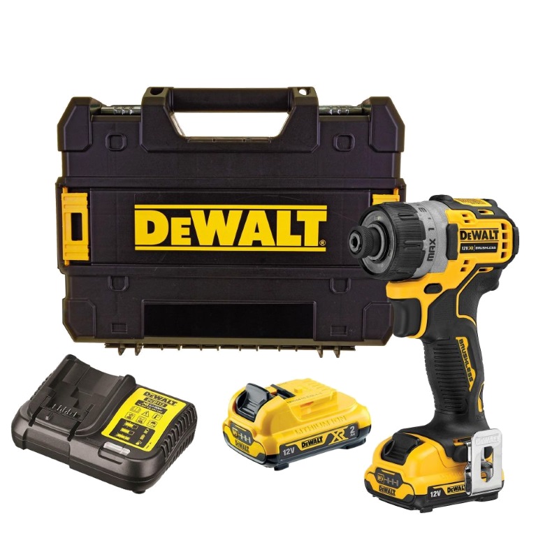 Аккумуляторный бесщеточный винтоверт DeWalt DCF601D2-QW (питание 12v, max 1100 оборотов, профессиональный) в Туле