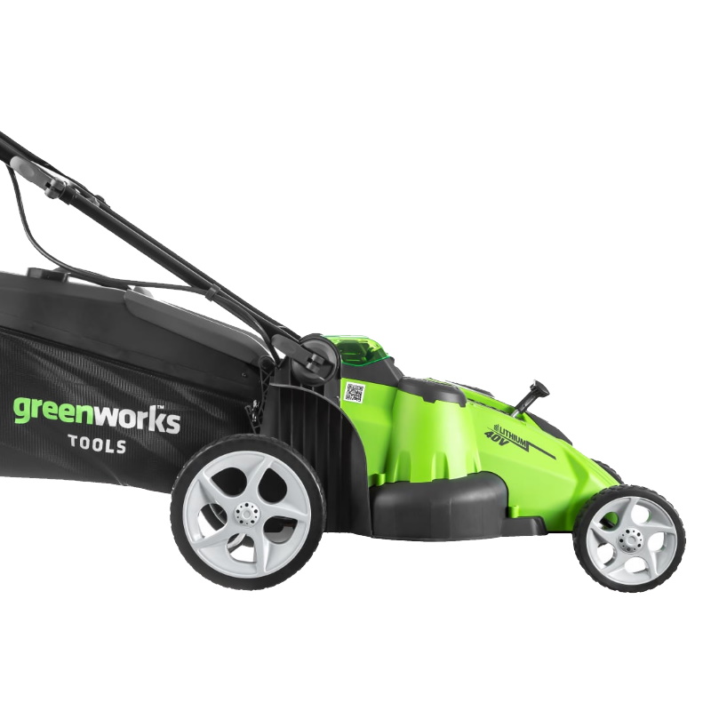 Газонокосилка Greenworks VT 40V, TwinForce, ширина кошения 49 см, травосборник 60л;мульчирование;c 1хАКБ 4 Ач и ЗУ в Вологде