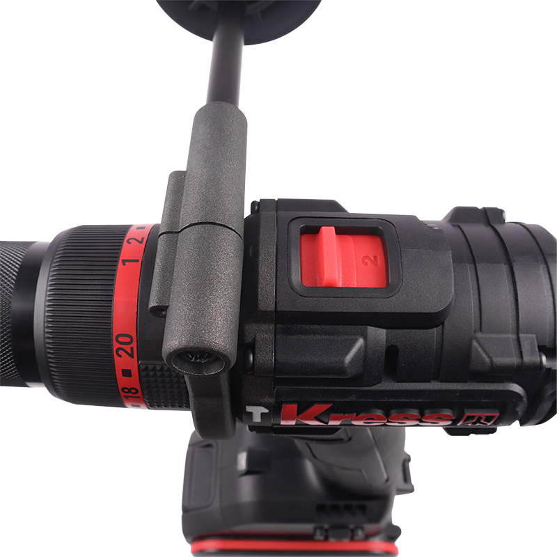 Дрель-шуруповерт аккумуляторная Kress KUC35, ударная, бесщеточная, 20В, 150Нм, 4Ач х2, ЗУ 6А.