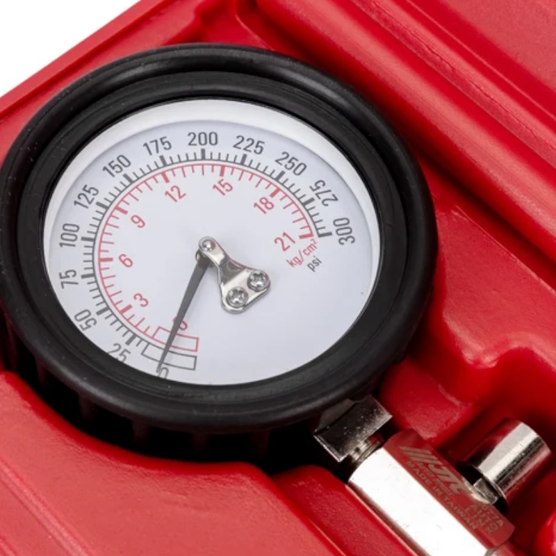 Компрессометр для бензиновых двигателей JTC JTC-4077A, с набором адаптеров