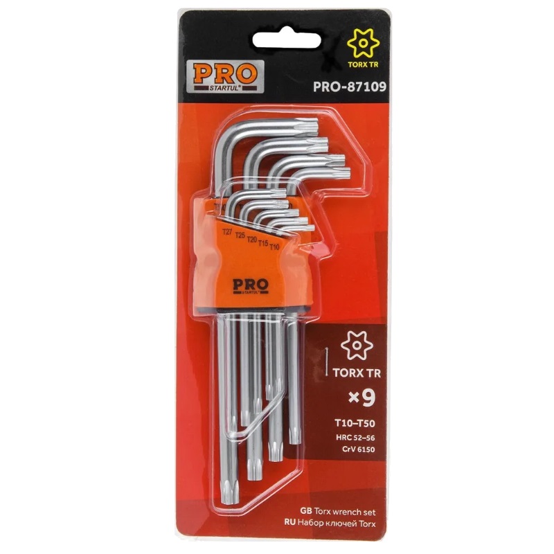 Набор ключей длинных Torx T10-T50 STARTUL PRO 9 шт. PRO-87109
