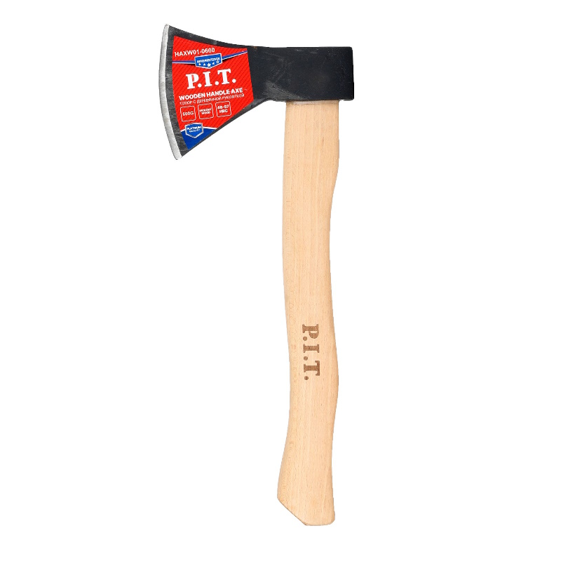 Топор P.I.T. ADVANCE HAXW01-0600, с деревянной рукояткой, 600/860 г, кованый, 380 мм в Нижнем Новгороде