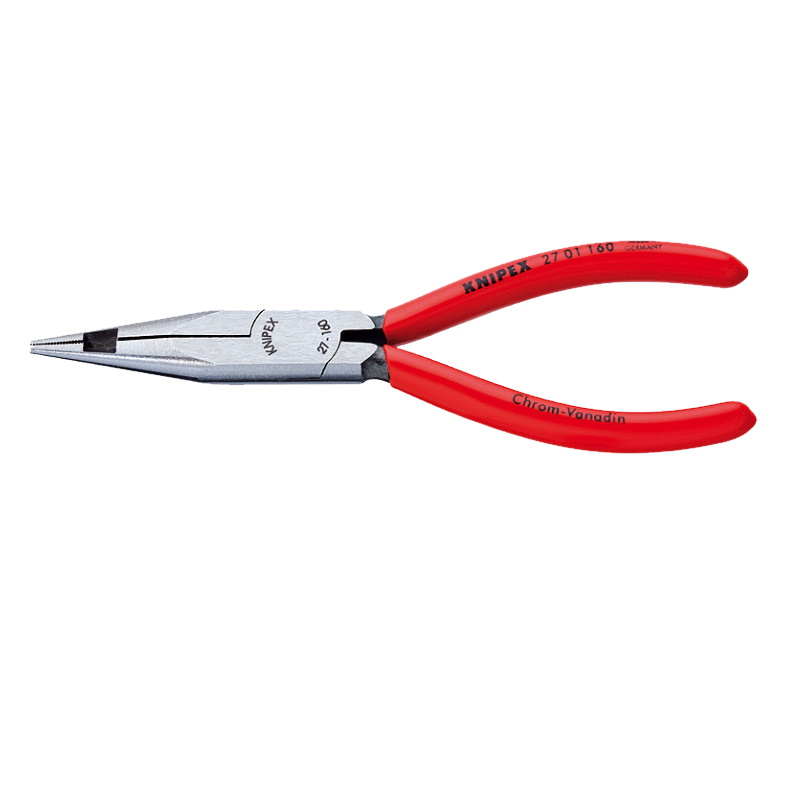 Плоскогубцы телефониста Knipex KN-2701160 с режущими кромками плоскокруглые губки 160 мм обливные ручки 6238₽