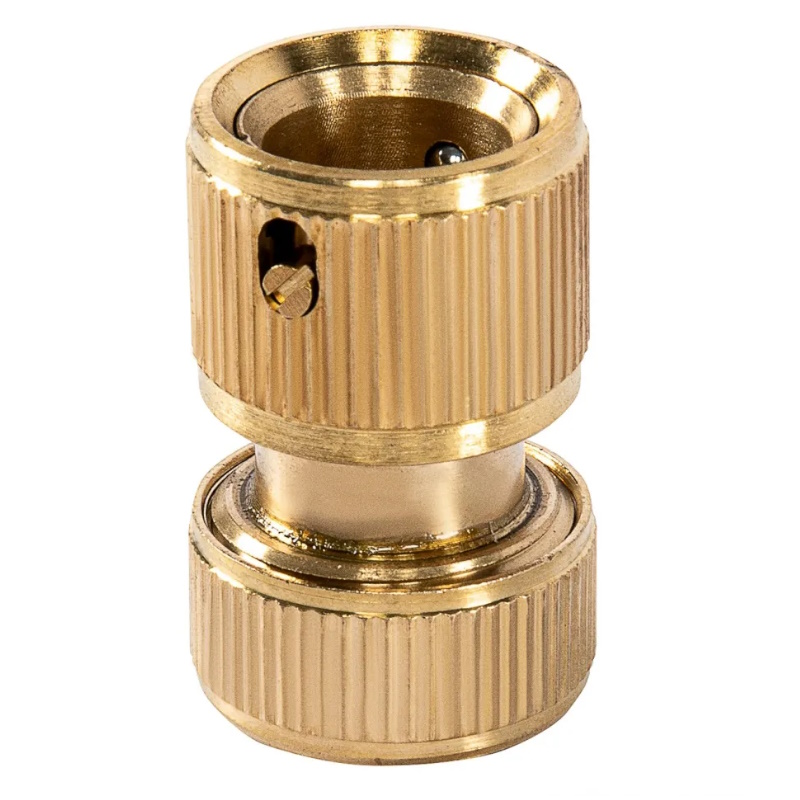 Набор для подключения шланга Palisad 66210, 1/2", переходник, 2 соединительных аквастопа), латунный в Александрове