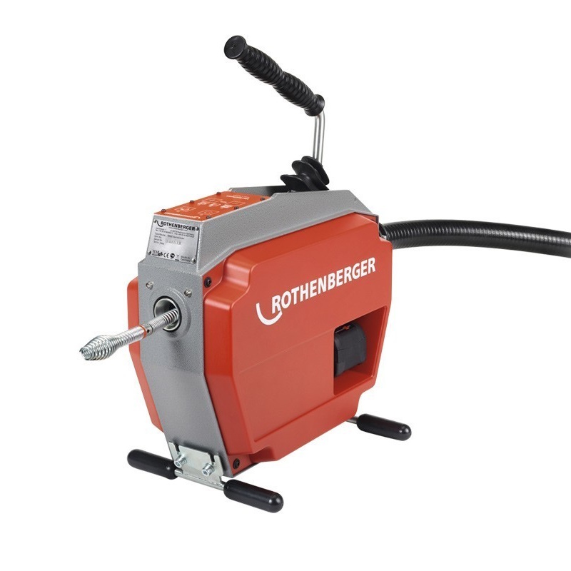 Аккумуляторная машина для прочистки труб Rothenberger R600 VarioClean 1000003346, 18В/8Ач, с набором спиралей SMK и инстр. DuraFlex 16 + 22 мм в Иваново