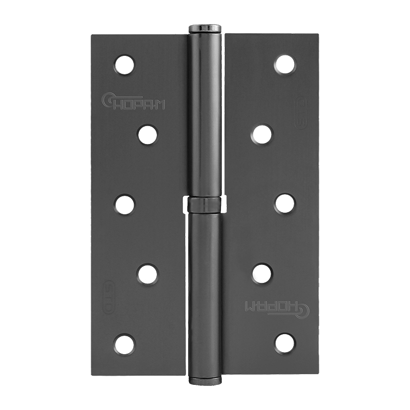 Петля дверная разъемная Нора-М 750-5" STD 18706, 120*80*2,5, без колпака, графит, левая в Кинешме