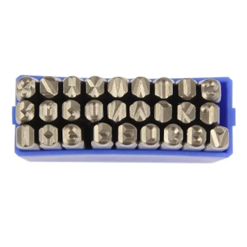 Клейма буквенные латиница JTC JTC-7248, 6мм, HRC 60+-2°, DIN 1451