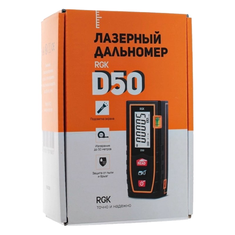 Лазерный дальномер с красным лучом RGK D50 4610011871825 в Туле