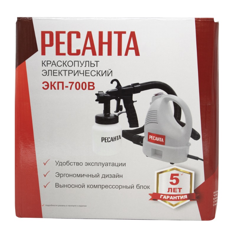 Краскопульт электрический Ресанта ЭКП-700В 75/17/2