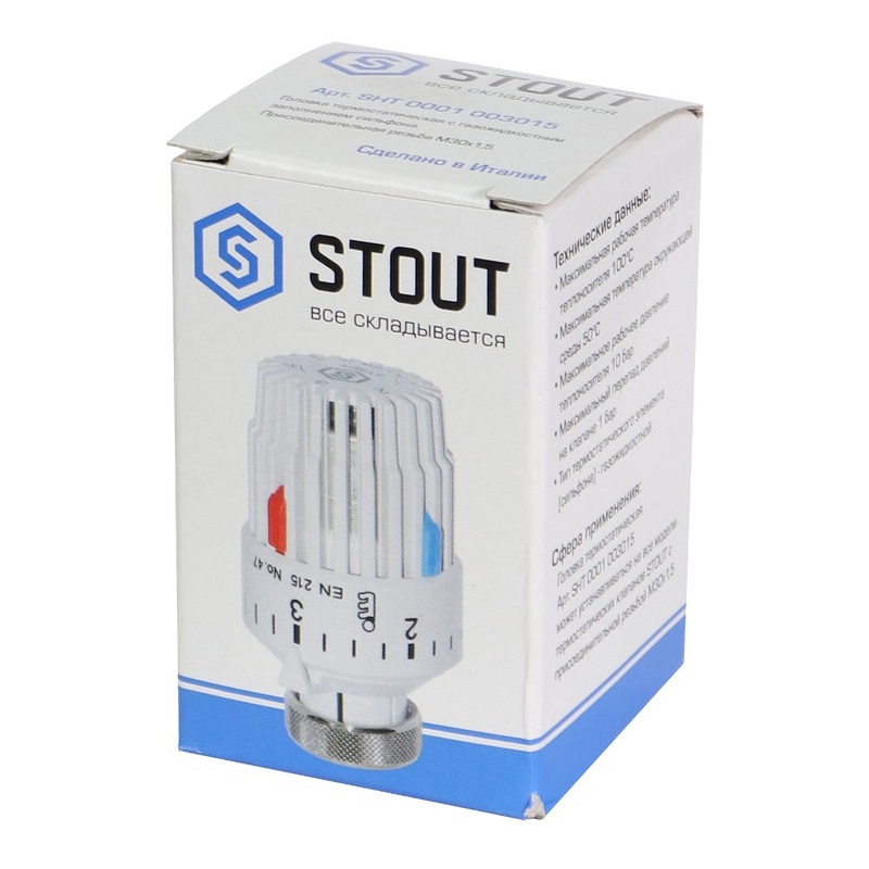 Газовая термостатическая головка Stout SHT (М30x1,5) в Муроме