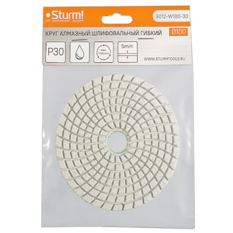 Круг шлифовальный гибкий Sturm 9012-W100-30 в Костроме