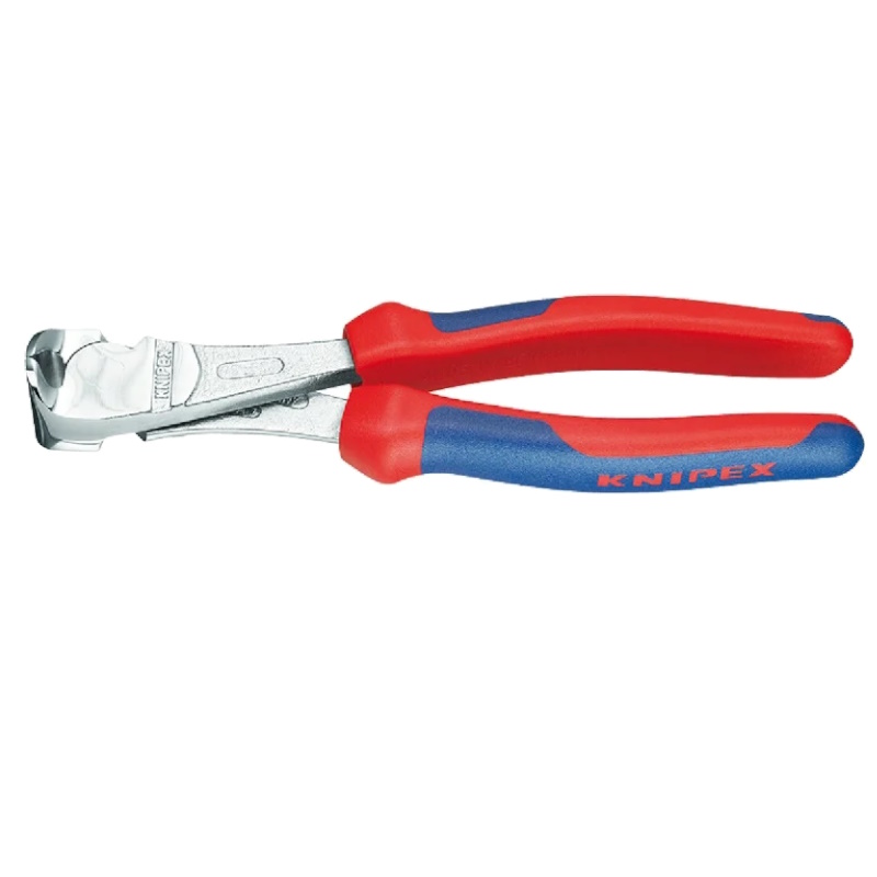 Кусачки торцевые особой мощности Knipex KN-6705160, 160 мм, хром, 2-компонентные ручки