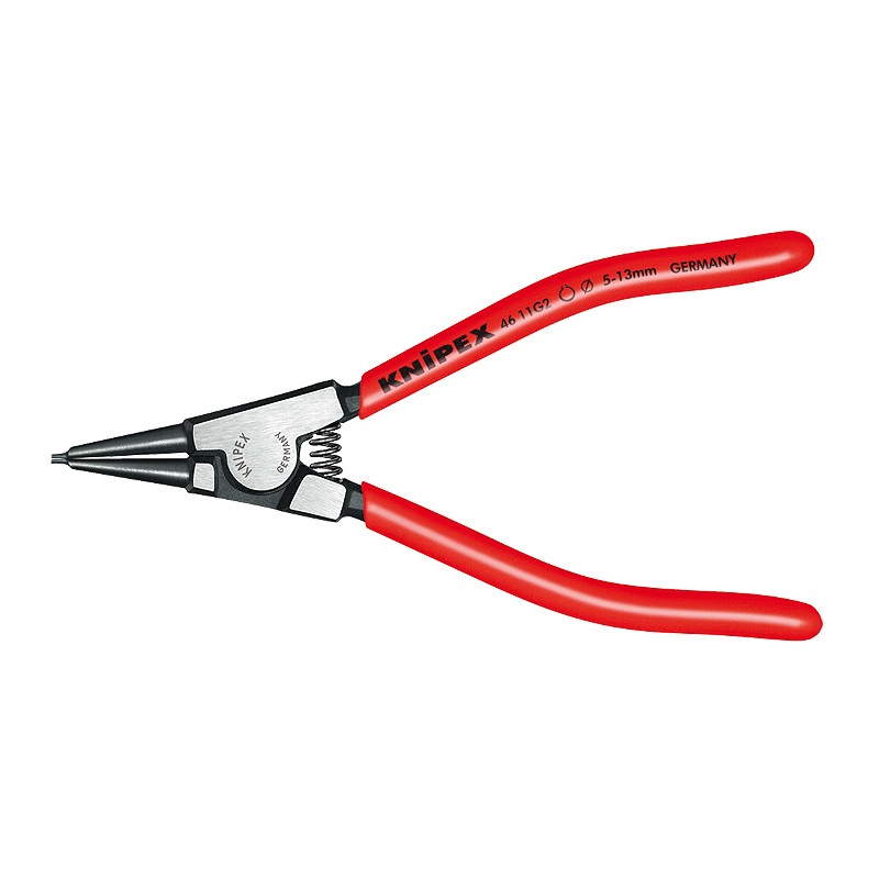 Щипцы для стопорных колец на валах Knipex KN-4611G4, черненые, 180 mm