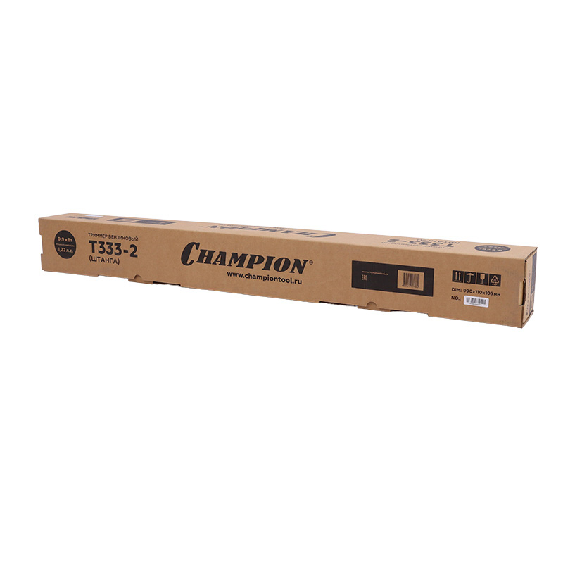 Двухтактный бензиновый триммер Champion T333-2 (0.9 кВт, леска + нож, складной) в Рыбинске