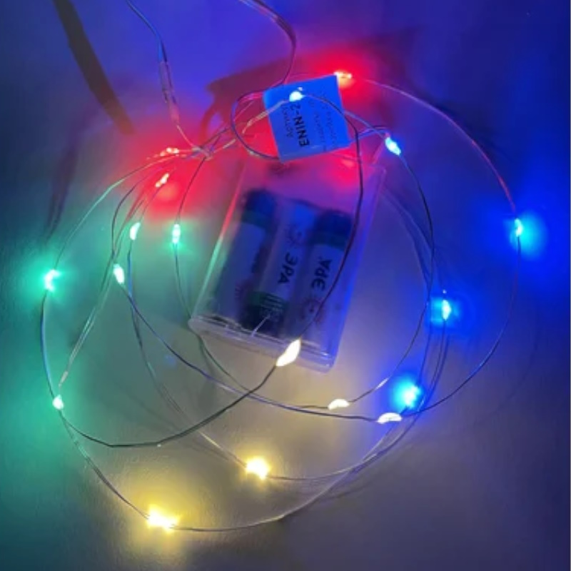 Гирлянда светодиодная "Нить" Эра Б0041983 550918, 2м 20LED АА IP20 мульти  в Муроме