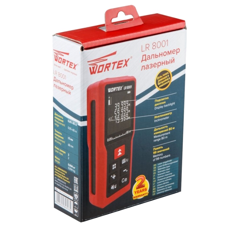 Дальномер лазерный Wortex LR 8001 LR8001002723, в коробке  в Кинешме