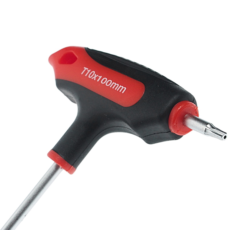 Двусторонний ключ JTC JTC-784810, TORX, с отверстием и Т-образной рукояткой, T10H в Туле