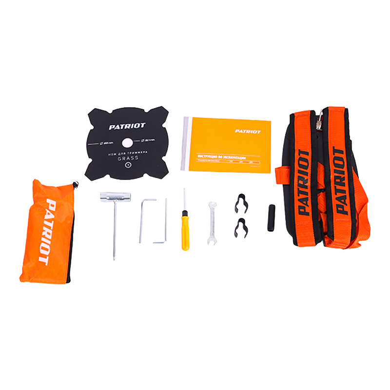 Двухтактная бензокоса Patriot PT 4555ES Country 250108045 (бак 1.1 л, 2.5 л.с., жесткий вал)