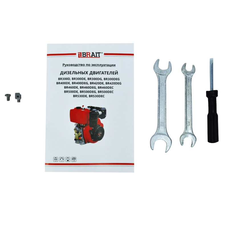Двигатель дизельный Brait BR300DG 03.01.262.002, 6 л/с, ручной стартер, топливный бак 3,5л  в Иваново