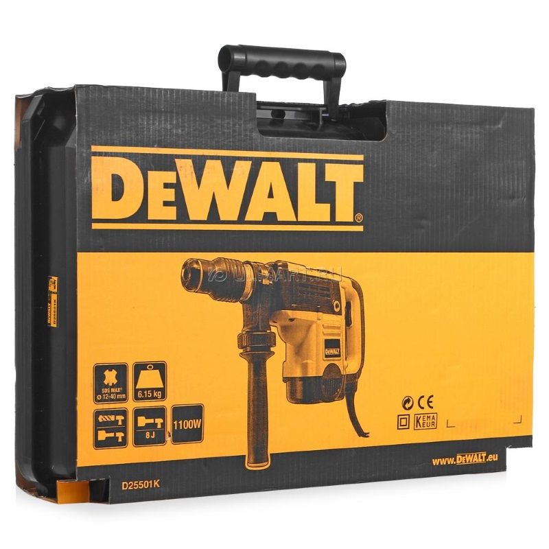 Перфоратор DeWalt D 25501 K  в кейсе, с защитной муфтой, с виброзащитой в Переславле