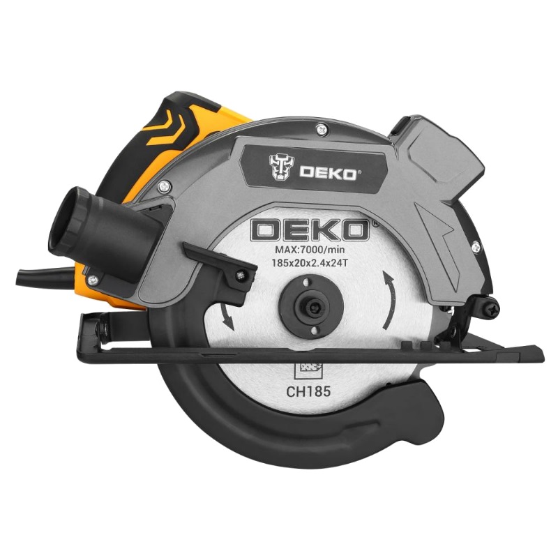 Дисковая (циркулярная) пила Deko DKCS1800 Laser 063-4192, диск 185 мм, лазерный указатель в Муроме