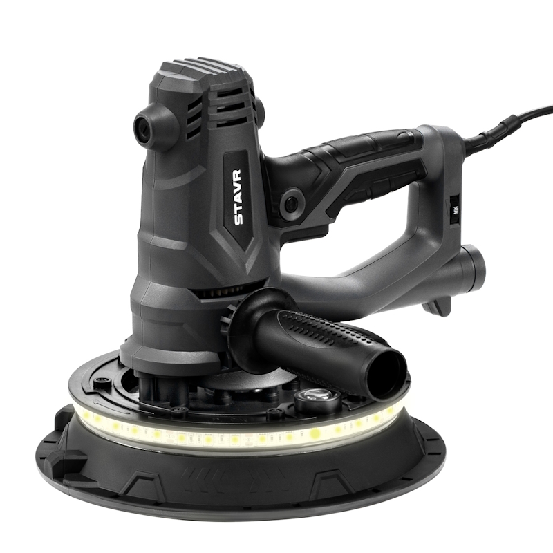 Машина шлифовальная для стен и потолков Ставр SWS 1200-225L 4610264003875, 225мм, 1200Вт (12 полотен, мешок 20л, оснатска, сумка)