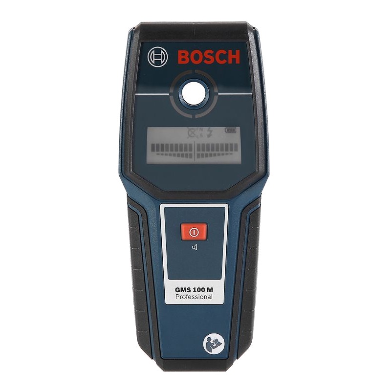 Детектор проводки Bosch Gms 100 M Professional 0.601.081.100 (глубина обнаружение 50-100 мм, батарея 9в) в Твери
