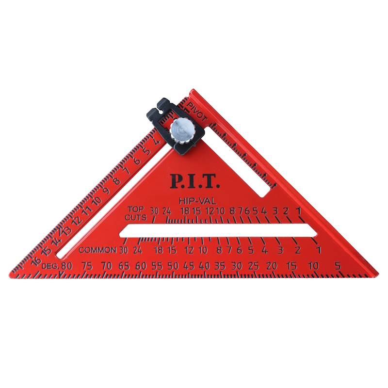 Угольник Свенсона P.I.T. HSQR04-0180C, метрический, плотницкий, с разметочным маркером, 180 мм