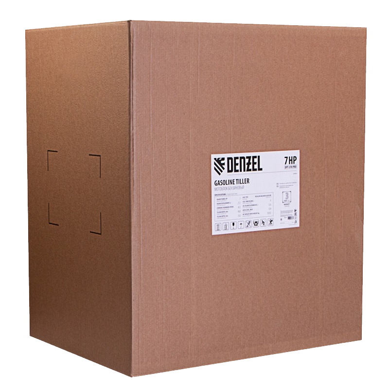 Бензиновый мотоблок Denzel DPT-370-PRO, 7 л.с., 4 вперед / 2 назад, редуктор шестерёнчато-цепной, 56404 в Муроме