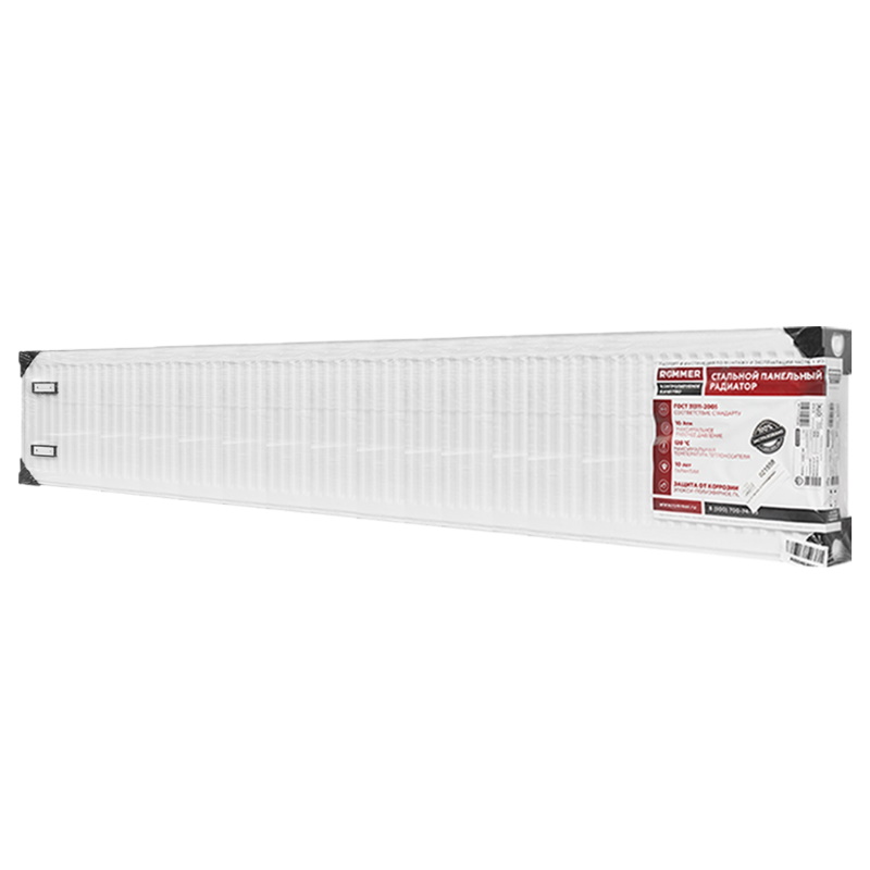 Радиатор стальной Rommer Compact RRS-2010-224260 22/400/2600, панельный, боковое подключение в Иваново