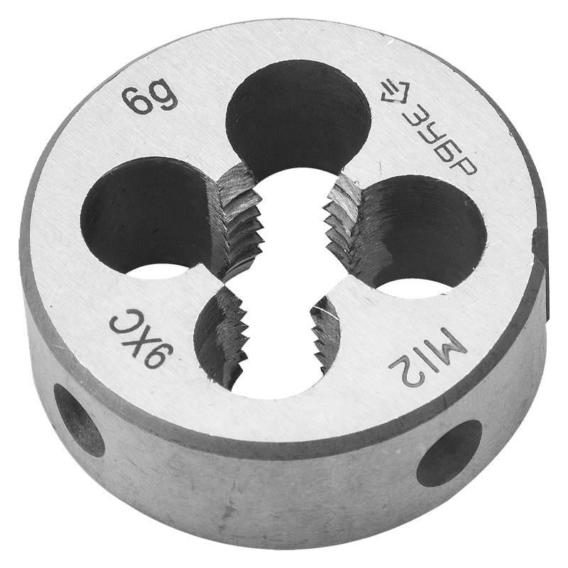Плашка Зубр Мастер 4-28022-12-1.75 (круглая ручная для нарезания метрической резьбы, М12 x 1,75)
