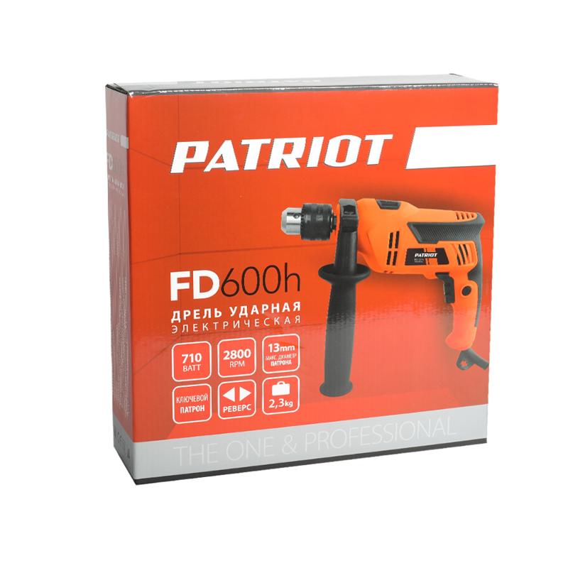 Дрель ударная Patriot FD 600H, 710 Вт