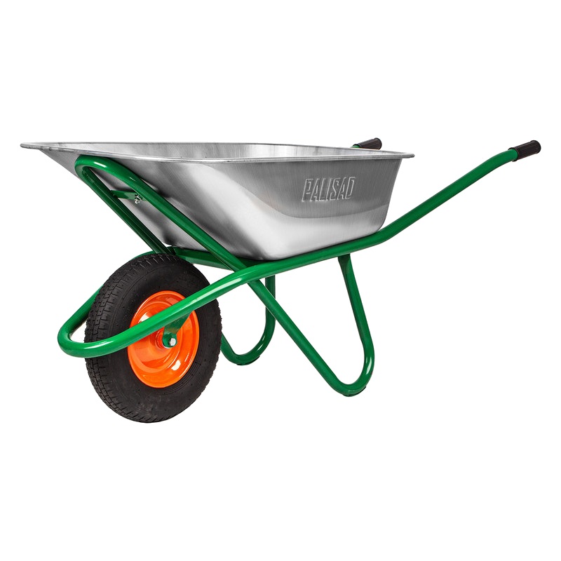 Тачка садово-строительная Palisad 689850 усиленная грузоподъемность 200 кг объем 90 л 3715₽