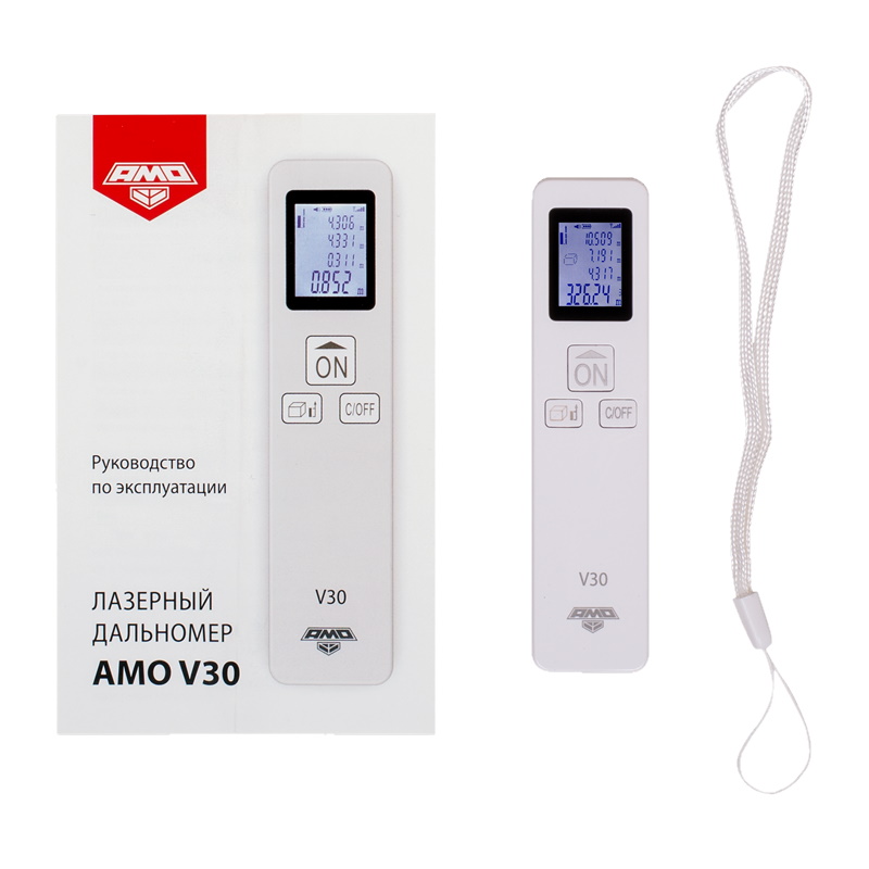 Лазерный дальномер Amo V30, 35 м, точность 3 мм, красный в Туле