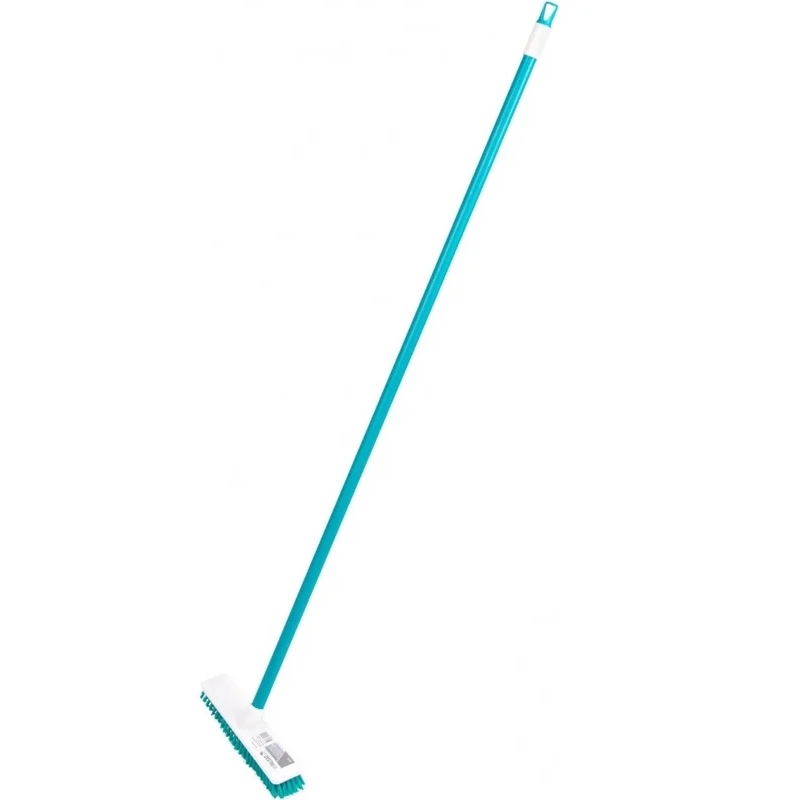Щетка пластмассовая для чистки ковров Palisad Home 935505, 27 cм, c черенком, 120 см, бирюз. щетина в Череповце