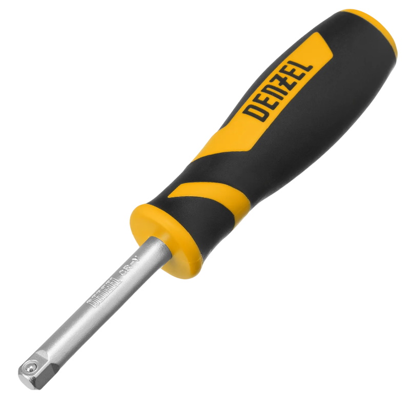 Набор инструментов Denzel 15801, 1/2", 1/4", CrV, S2, пластиковый кейс, 64 предмета в Ярославле