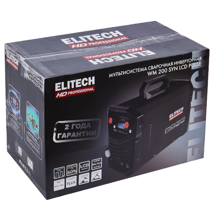 Сварочный инвертор Elitech WM 200 SYN LCD PULSE 204473 в Череповце
