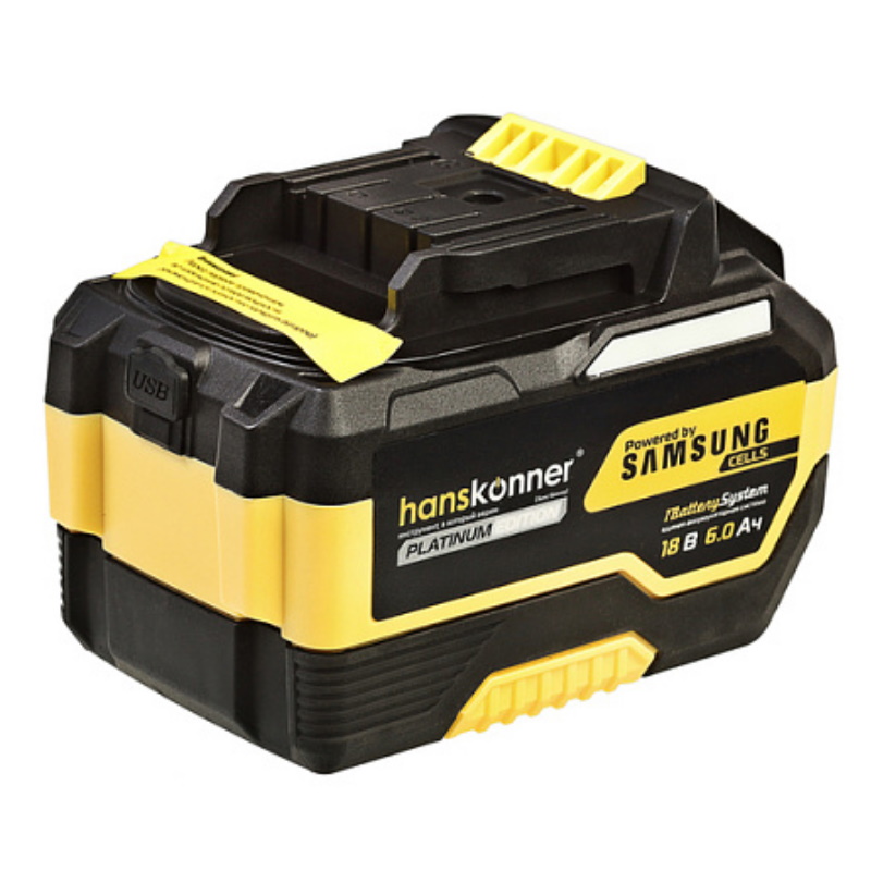Аккумулятор Hanskonner HBP2006PRO PLATINUM, 18 В, 1BS, 6.0 Ач, ячейки SAMSUNG, под Makita LXT ,блистер в Муроме