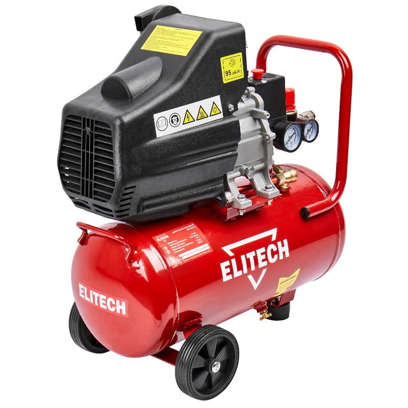 Компрессор коаксиальный масляный Elitech ДМ КМ 200-24 205959, 240 л/м, 1.5 кВт, 8 бар