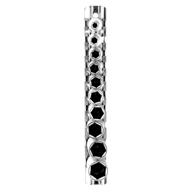 Набор удлиненных торцевых головок Stels 13605, 1/4", 6-ти гр CrV, 4-13 мм, 10 шт.