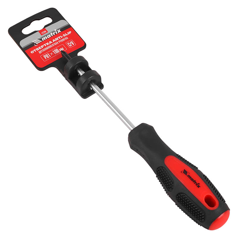 Отвертка крестовая Matrix Anti-Slip 12244, Ph, 100 мм в Ярославле