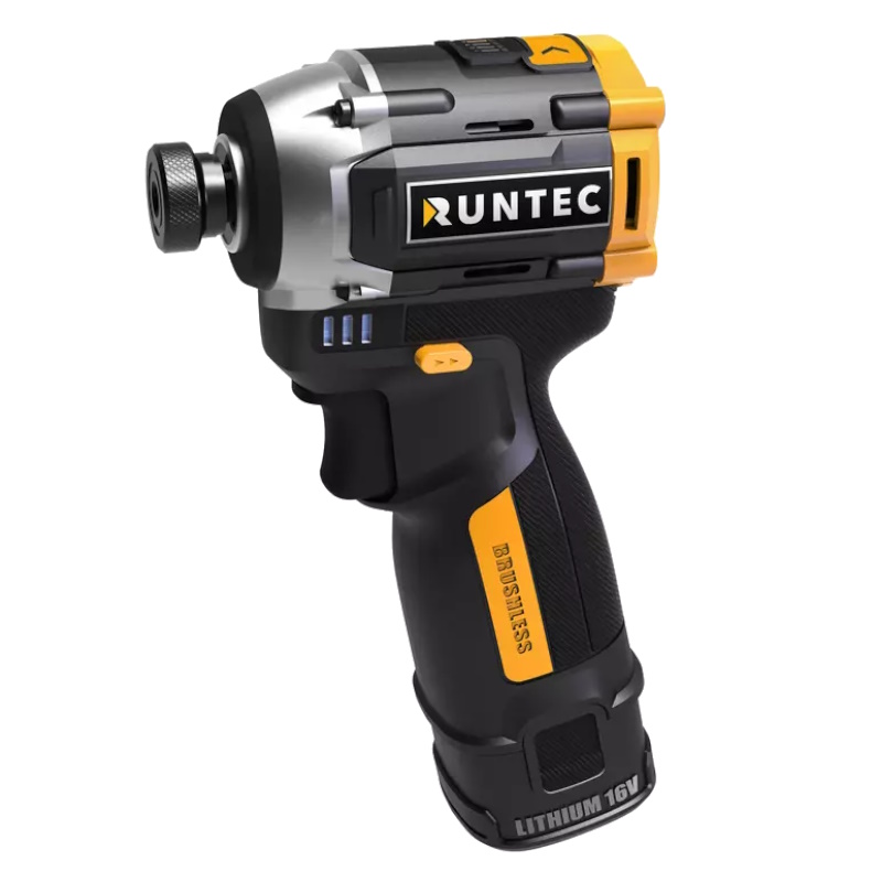 Винтоверт ударный Runtec PRO RT-ED133, аккумуляторный, 1/4", 16В, 2*2Ач, 150Нм в Череповце