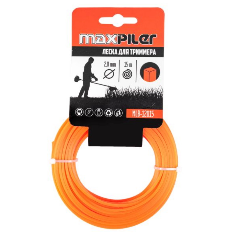 Леска для триммера Maxpiler MLB-12015, 2.0MM*15M, квадрат в Туле